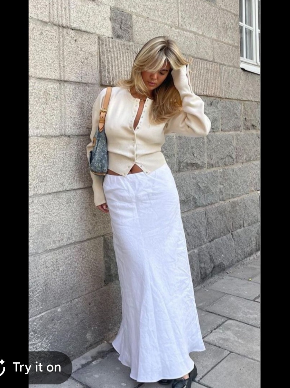 Djerf avenue linen maxi skirt